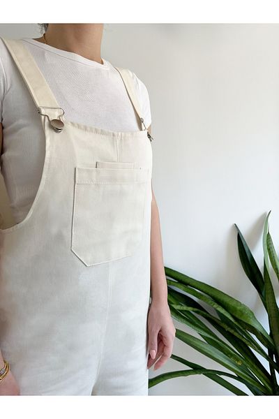 FREYA MODA Gabardine Salopet Baggy Mold Jumpsuit