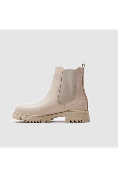 TOGO Women's Chelsea Boots [ 060010 ], Cream, 40