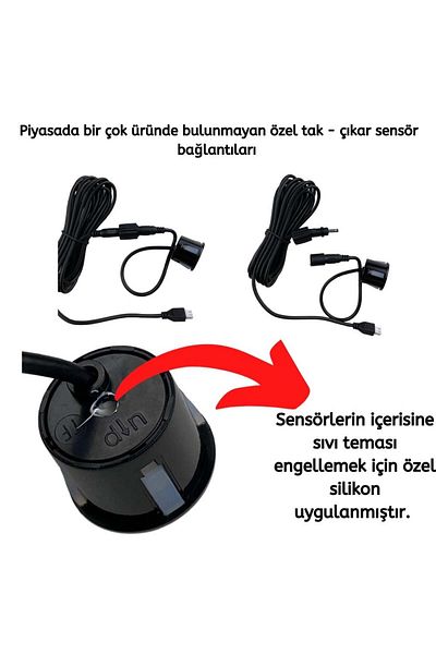 Space Sound Warning Parking Sensor 22 Mm White / Gupr10-b