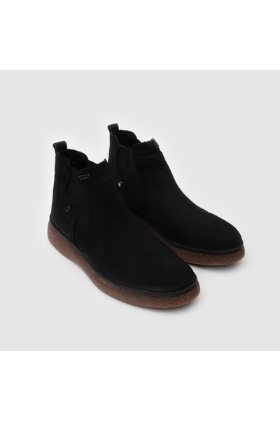 TOGO Siyah Hakiki Deri Erkek Chelsea Bot [052243]