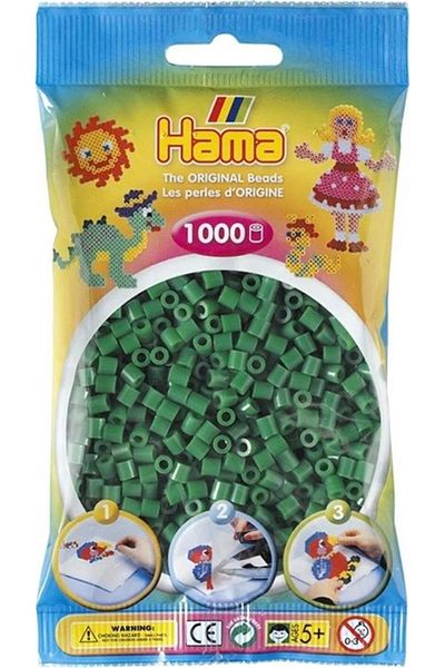 Hama Green Midi Bead - 1,000 Pieces