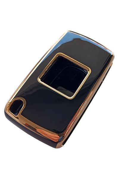 Kasey Peugeot Partner 207-407 Black Gold Control Key Case - Compatible Auto Keychain