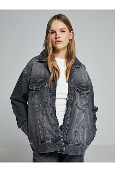 LC Waikiki Shirt Collar Women's Jeans Jacket - W4H972Z8