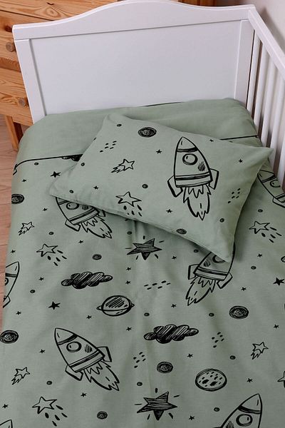 Tuğba Kuğu Linen Duvet Cover Set - Baby Size (100X150)