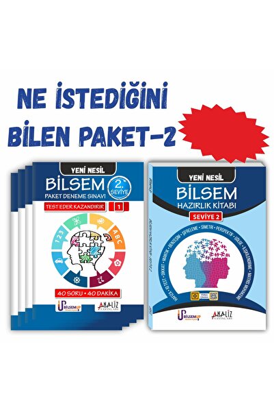 Analiz Yayınları Bilsem Ne Istediğini Bilen Paket 2(hazırlık Kitabı + Paket Deneme)