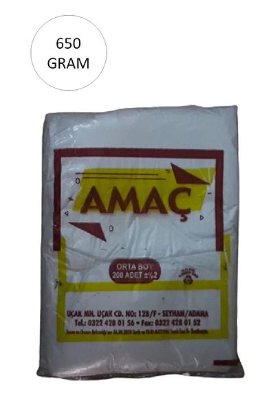 LiderGlobal Transparent Hırçır Athlete Bag Medium Size 27x47 Cm 650 Gr (1 Pack-Takriben 200 Pieces)