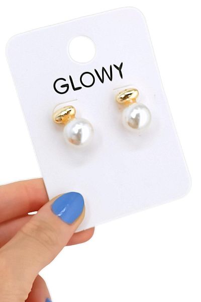 Çlk Accessories Pearl Premium Plate Earrings