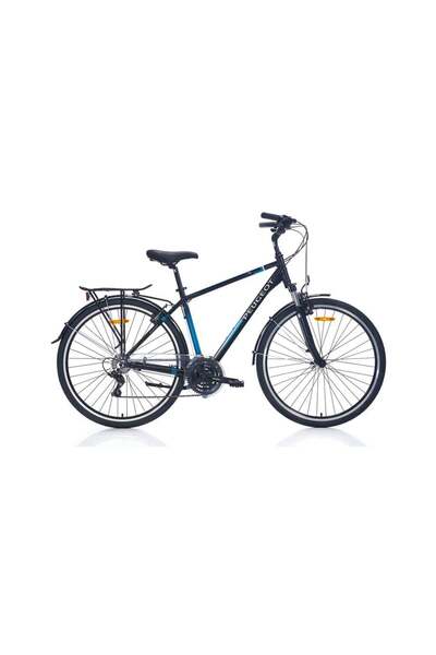 Peugeot Bisiklet Peugeot T16 Erkek Şehir Bisikleti 490h V 28 Jant 21 Vites Tourney Siyah Mavi Ys728