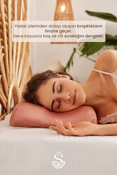 Shine Pillow %100 Saf Ipek Kılıfı - Toz Pembe Ipek Kılıf