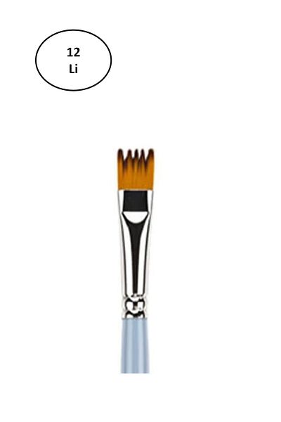 Rasanet Brons BR-2102 925 Series No:13 Comb Series Brush 12 Pieces