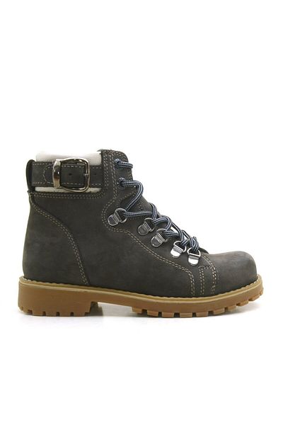 Rakerplus Cizme de iarnă unisex pentru copii Griffon din piele naturală cu fermoar