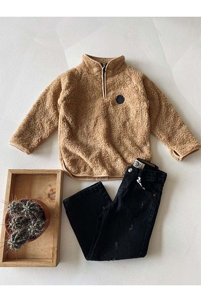 rg kidsstore Детски плюшен суитшърт Jaglon Detailed Unisex