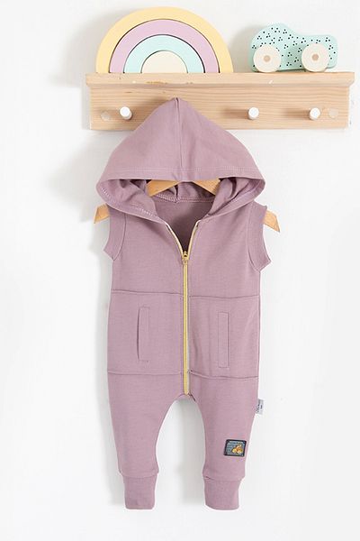 Babydonat 100% Cotton Pocketed Short Sleeve Jumpsuit for Baby Girl