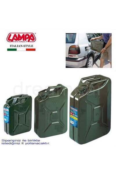 Lampa Jerry-Can Askeri Metal Benzin Bidonu 10Lt. 67001
