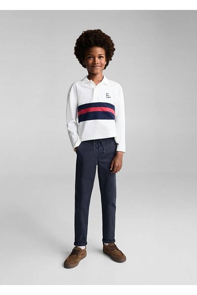 MANGO Kids Dark Blue Pants for Kids