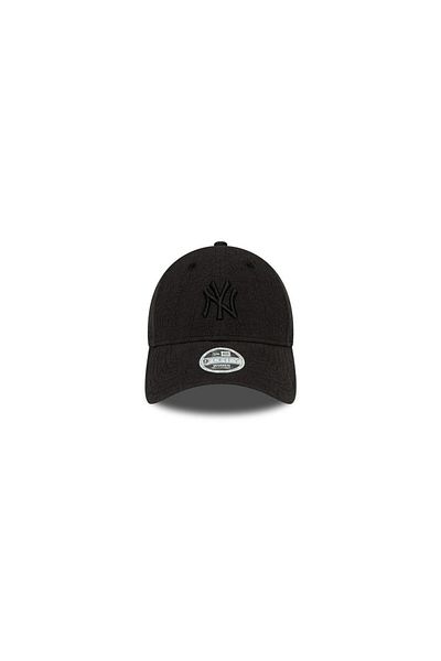 NEW ERA New York Yankees Women's Bubble Stitch Black 9forty Adjustable Black Hat