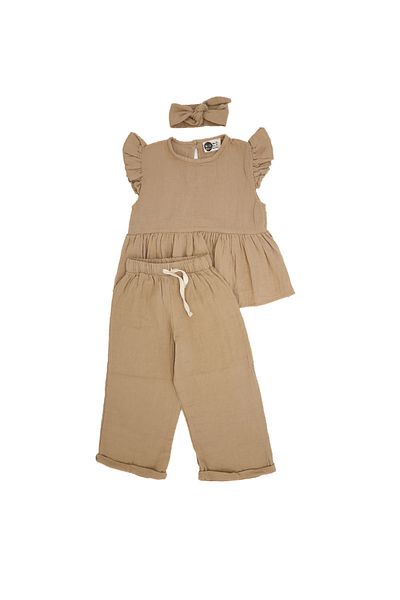rg kidsstore Комплект от муселинова блуза и риза за деца