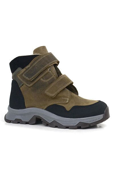 Rakerplus Trekking Genuine Leather Brown Velcro Boys' Boots