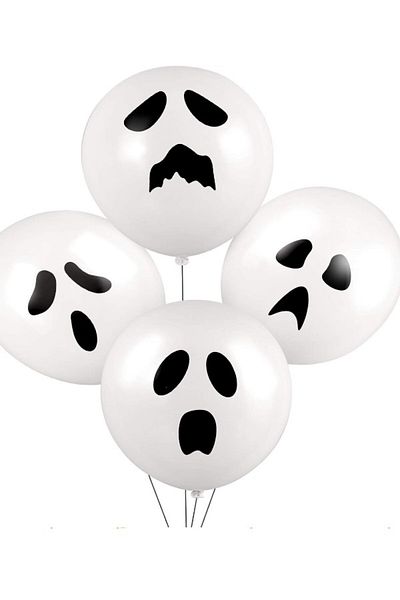 party mix Halloween 8 Balloons - Halloween, Pumpkin, Bat and Spider Balloons