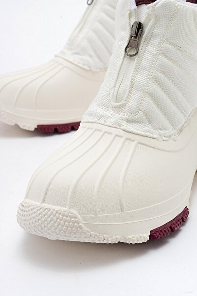 Ccway Önden Fermuarlı Eva Bot EKRU