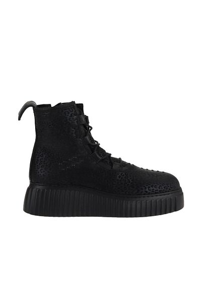 Bueno Shoes Λουστρίνι-δερμάτινες Μαύρες Γυναικείες Μπότες 01wt4603