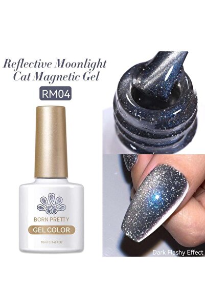 Born Pretty RM04 10ml Reflective Moonlight Cat Magnetic Kalıcı oje (57983)