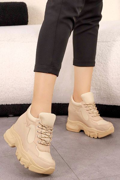 Mamito Ayakkabı Frm 177 Hidden Heel Sports Shoes-γυμνό
