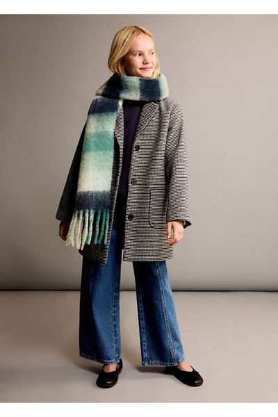 MANGO Kids Παλτό με σχέδιο Houndstooth