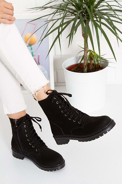 Kids Club Shoes Μαύρα γυναικεία μποτάκια Feles