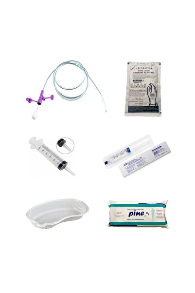 Galena Enteral Nazogastrik Beslenme Sonda 16 +gavaj Enjektör+ Böbrek Küvet+ Perine Temizleme Havlu+ Katajel