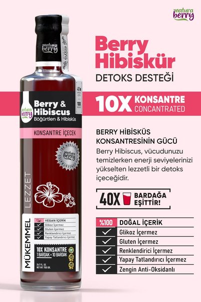 NaturaBerry Berry & Hibiscus Konsantresi 700gr