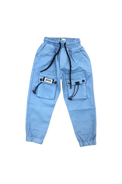 rg kidsstore Boy's Trousers - Elastic Detailed, Pocket and Rope Opening