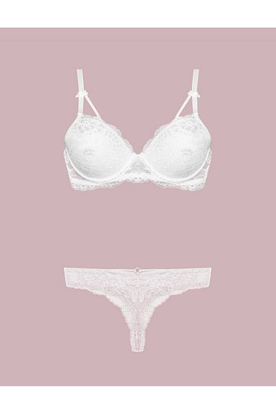 Nurteks Women's Supported Bra Panties Set