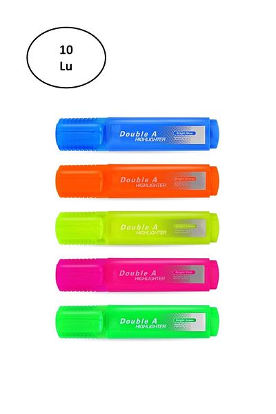 LaCend Double A Highlighter Blue 10 pcs