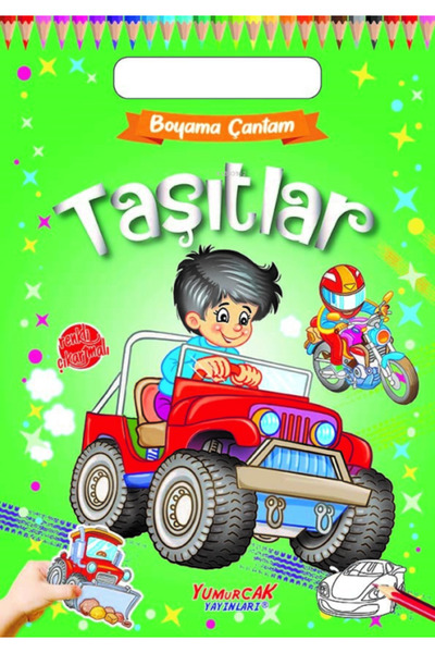 Yumurcak Yayınları Yumurcak Boyama Çantam - Taşıtlar