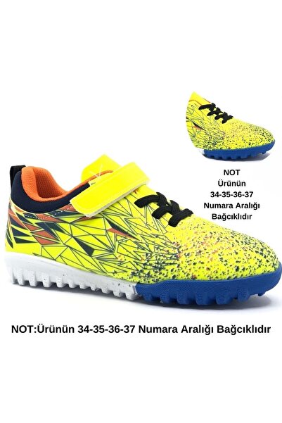 Kids Club Shoes Cool Messi Professional Unisex Astroturf Shoes YELLOW