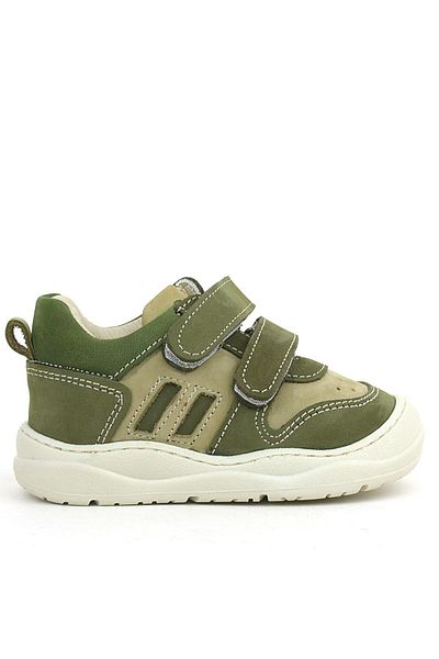 Rakerplus Schaggy Genuine Leather Baby Sneakers - Khaki Green