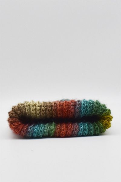 Külah Women's Multicolor Hand Knitted Wool Beret