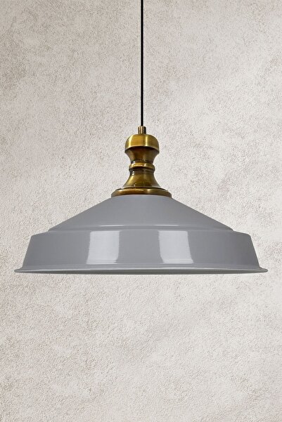 Bamyum Gri Renk Asaletli Eskitme Knob Başlık Retro Sarkıt Lamba Restoran Salo...