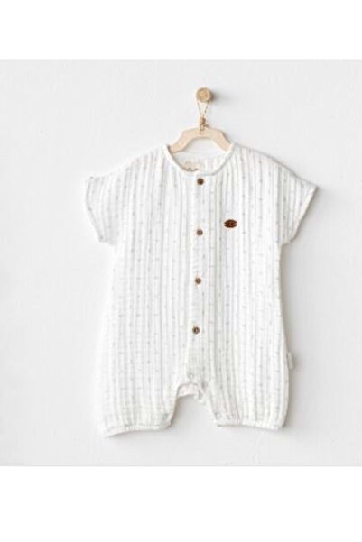 andywawa Erkek Bebek Tulum Beyaz