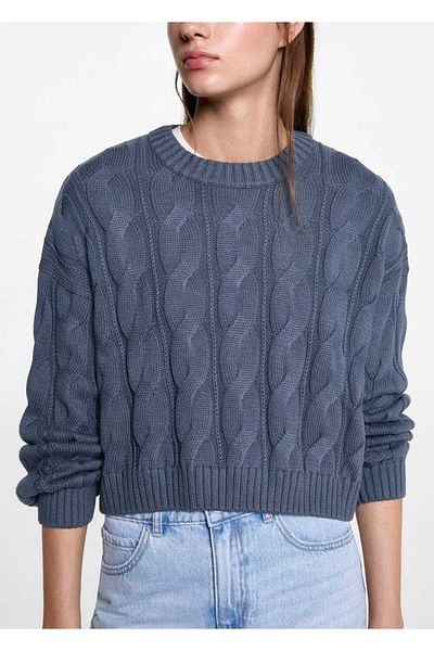 Mango Teen Pulover de tricotaj cu detalii tricotate