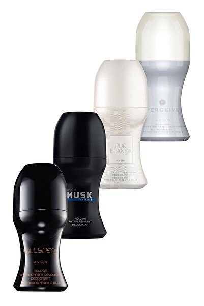 AVON Full Speed Musk Intense Erkek Rollon Ve Pur Blanca Perceive Kadın Rollon...