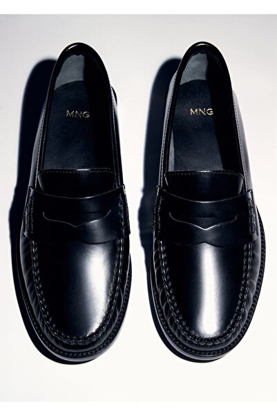 MANGO Woman Deri mokasen