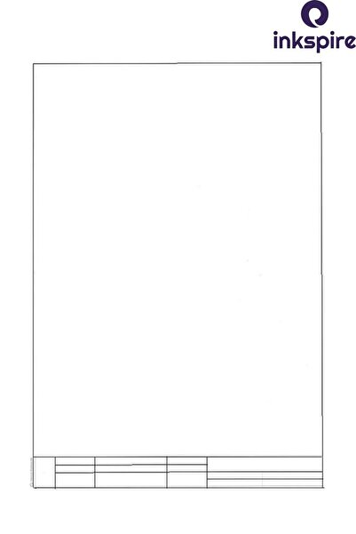 inkspire Letterhead Technical Drawing Notebook A4 30 Sheets Vertical Technical Drawing Notebook Survey Technical Drawing Paper 70 Gr