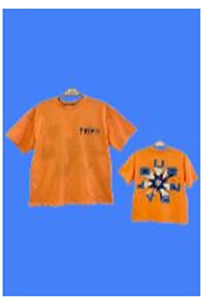 Çikoby تيشيرت للأولاد - تشيكوباي برتقالي