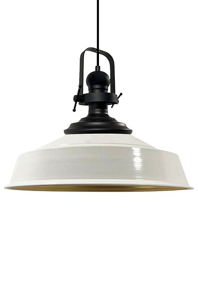 Bamyum White Nobility Single Chandelier Black Head Retro Pendant Lamp Restaurant Cafe Living Room Chandeliers