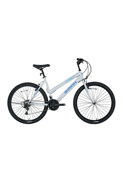 Bisan SENTIERO KADIN DAĞ BİSİKLETİ 42CM V 24 JANT 21 VİTES METALİK BEYAZ MAVİ
