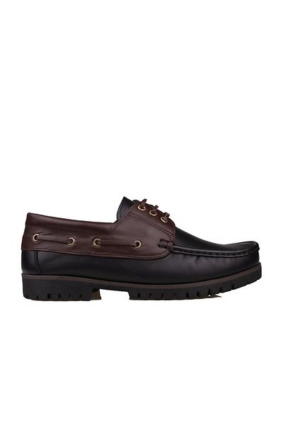 m2s Ανδρικά χειμερινά παπούτσια σε στυλ Timberland από γνήσιο δέρμα μαύρο καφέ