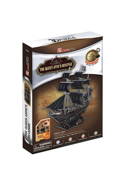 Cubic Fun 3d 155 Pieces The Queen Anne's Revenge Ship