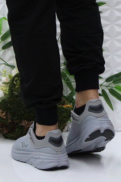 Lescon Glıtch Easystep Gray Comfortable Original Product Men's Sneakers